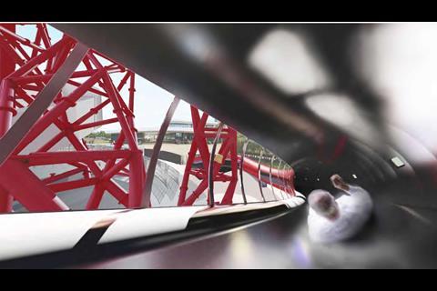 bblur architecture's proposal for a helter skelter at the Orbit
